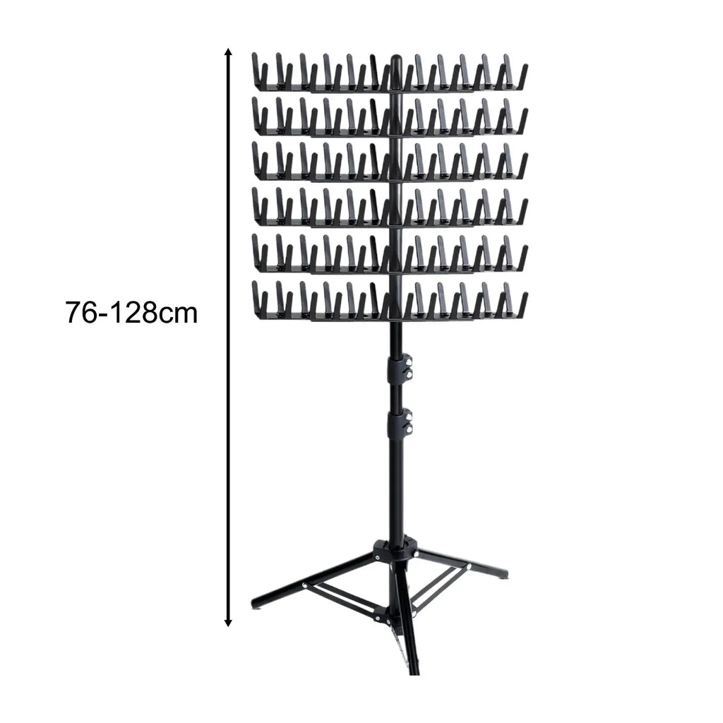 1x Dreadlocks Braiding Hair Rack Standing 2 Sided 144 Pegs Height Adjustable Convenient Easy for Salon Home Braiders Stylists