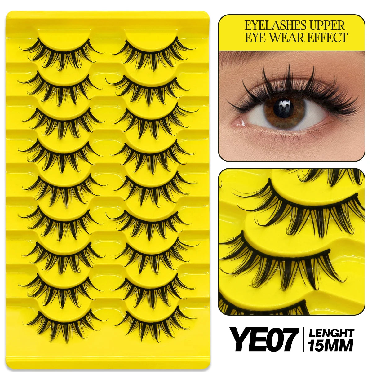 9/10 Pairs Assorted Mink False Lashes