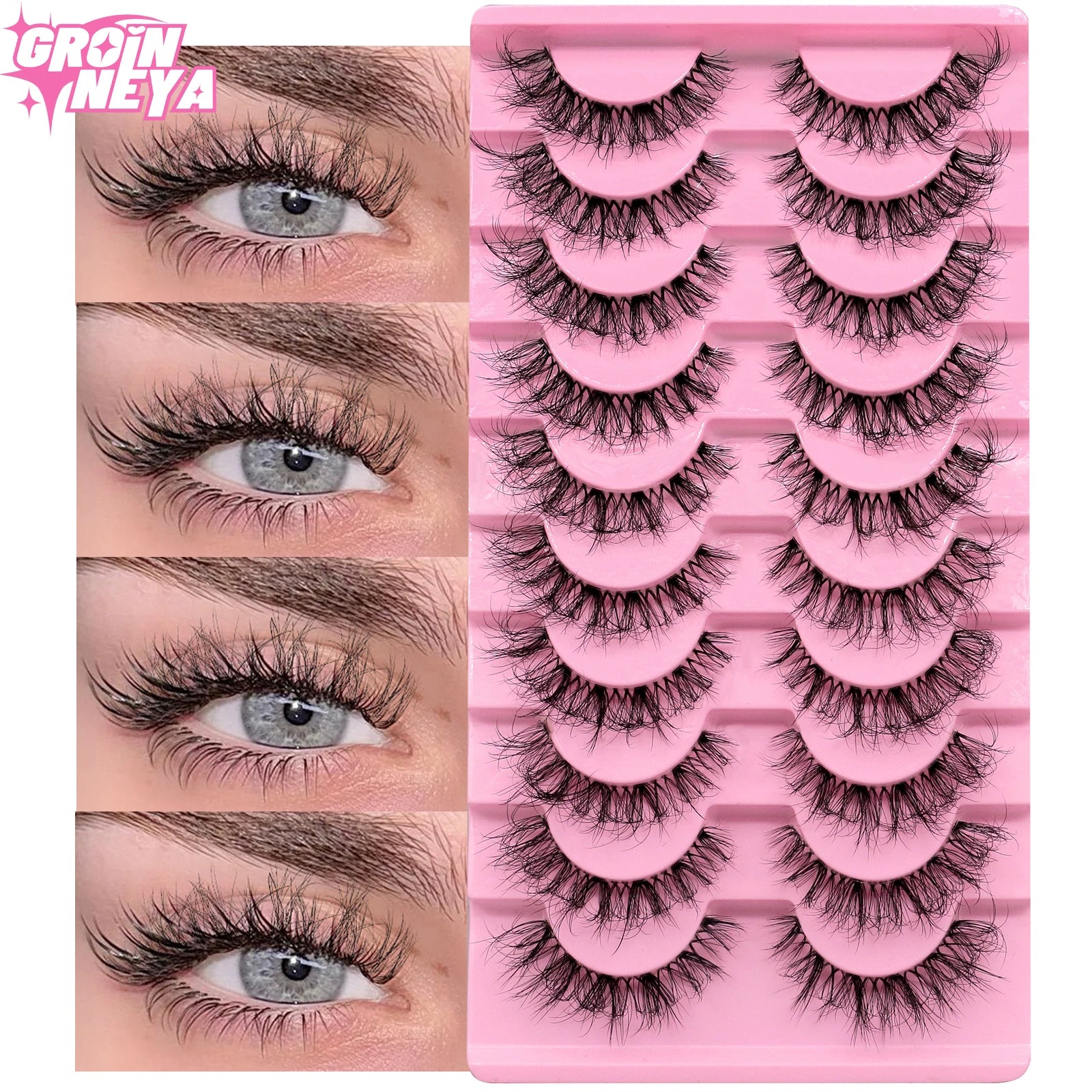 Natural Fluffy Mink False Lashes