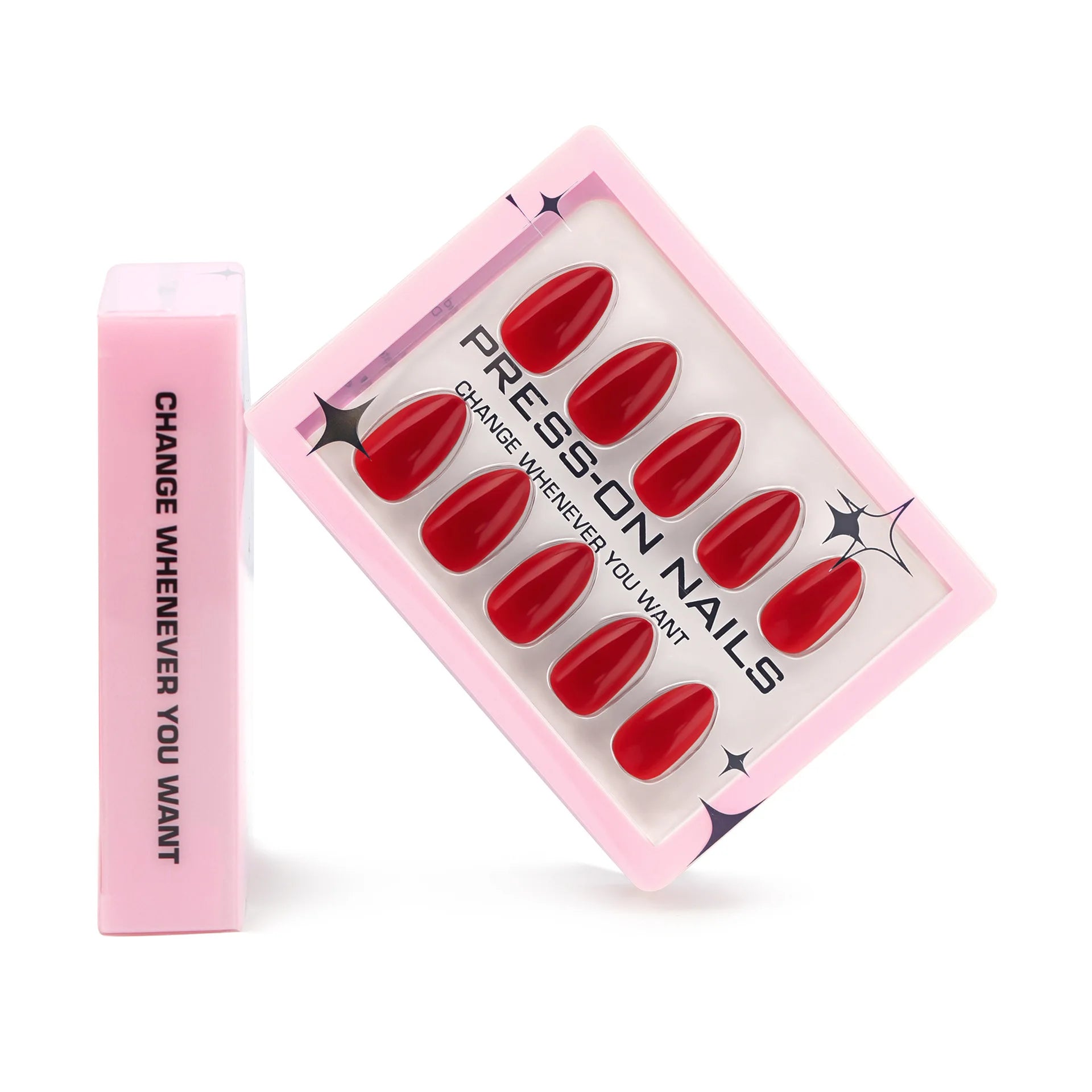 30PCS Solid Color Short Press On Nails