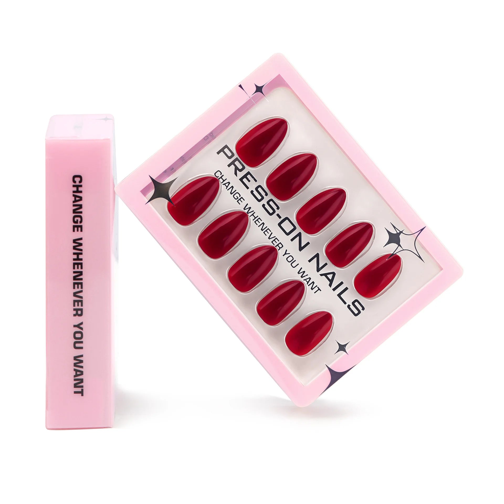 30PCS Solid Color Short Press On Nails