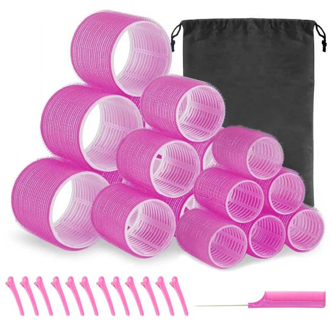 Plastic Self Grip Heatless Hair Curlers