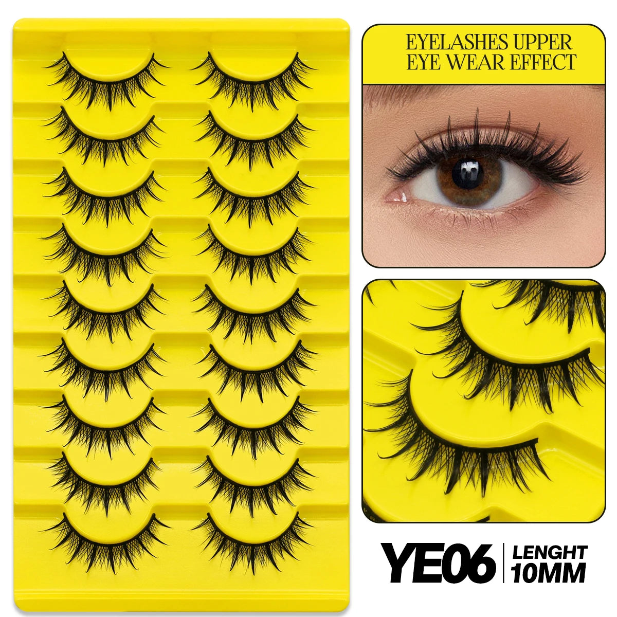 9/10 Pairs Assorted Mink False Lashes