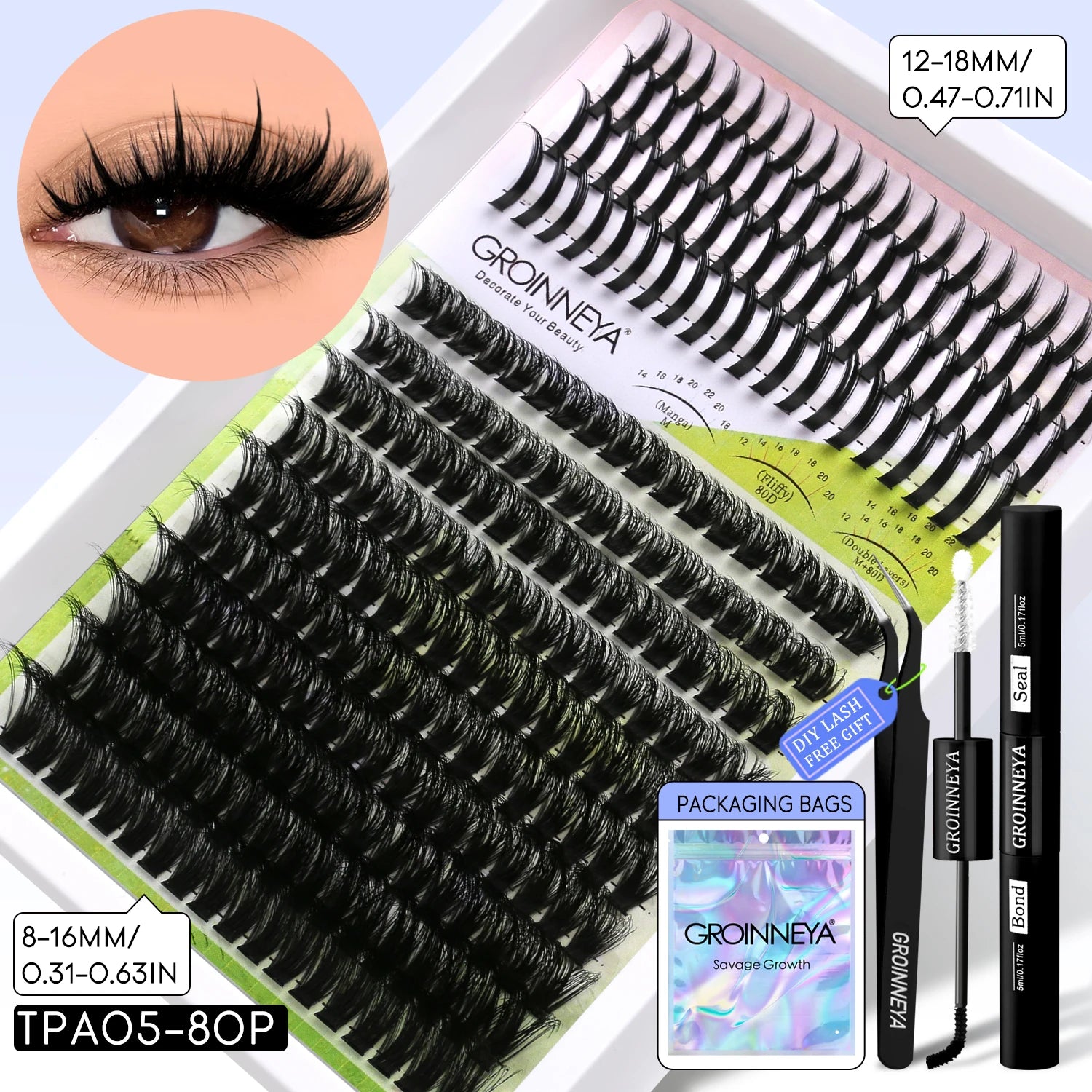 Layered DIY Full Kit Lash Clusters
