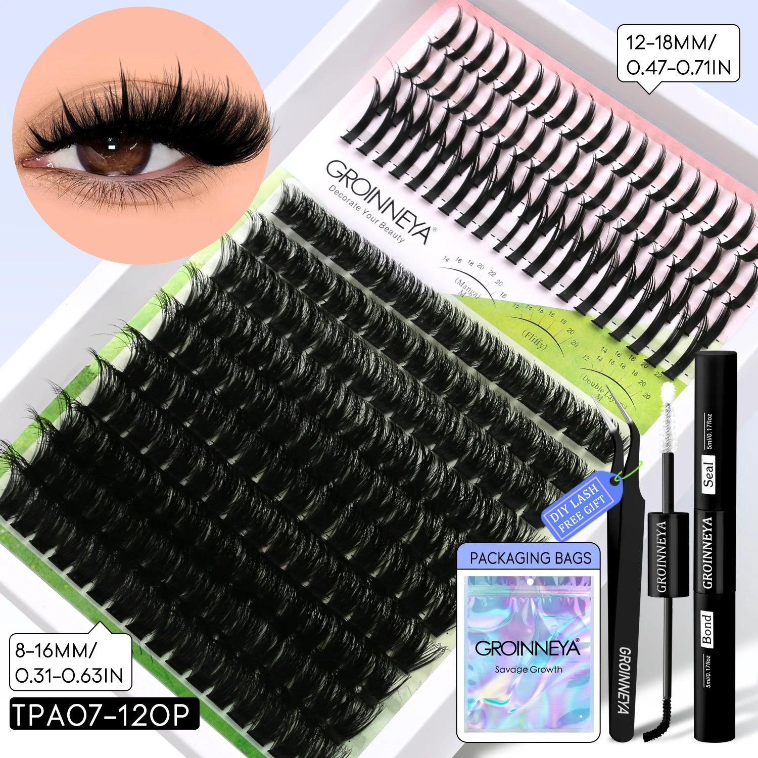 Layered DIY Full Kit Lash Clusters