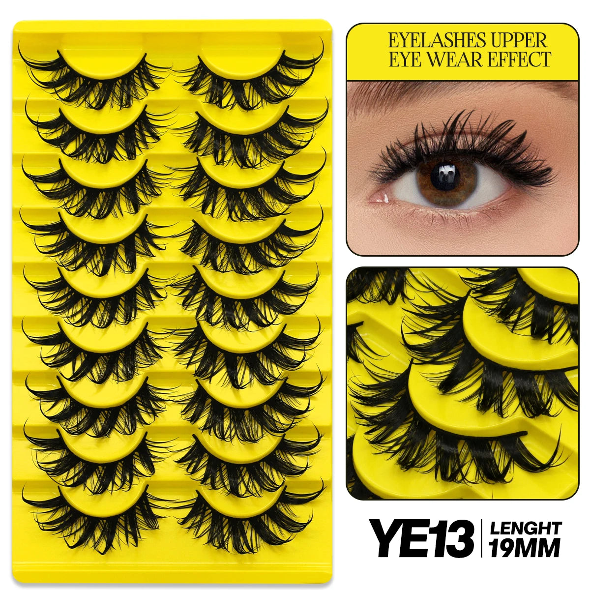 9/10 Pairs Assorted Mink False Lashes
