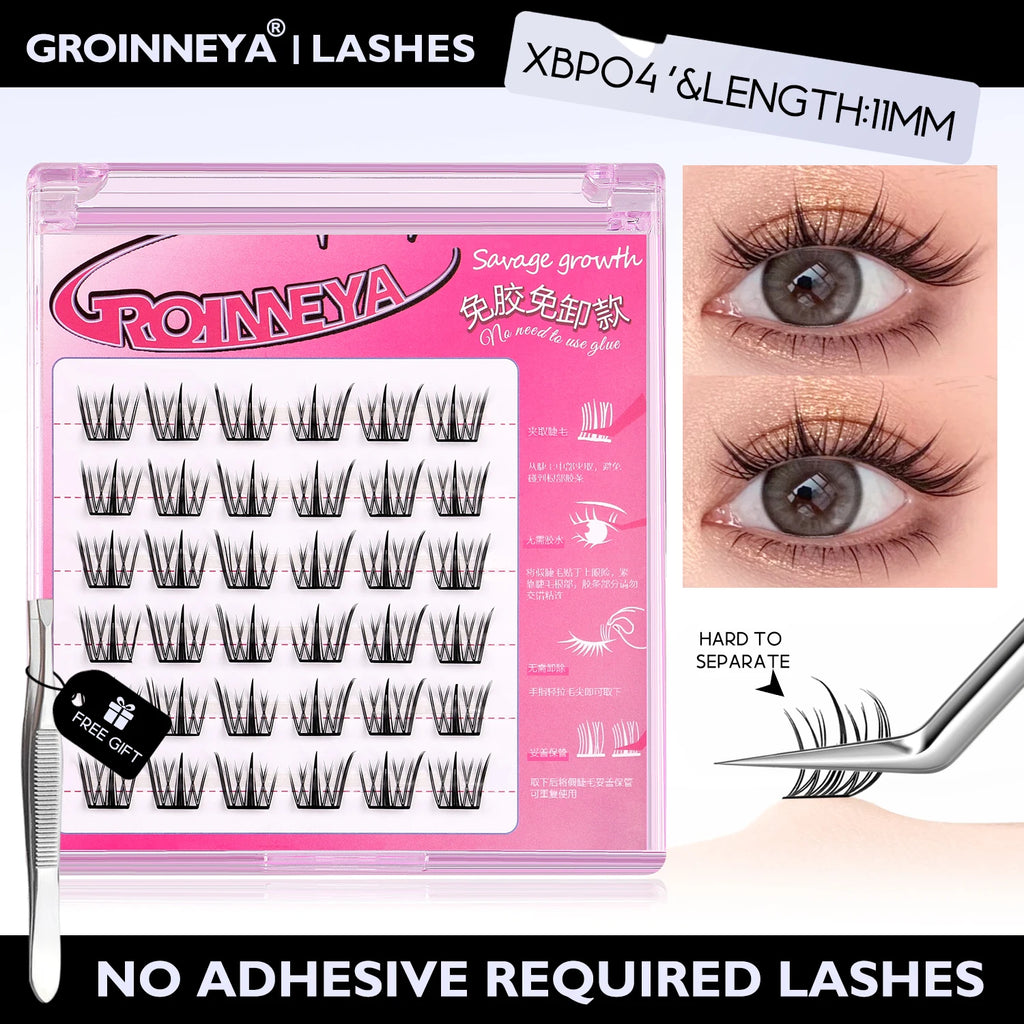 No Glue Assorted Manga Lash Clusters