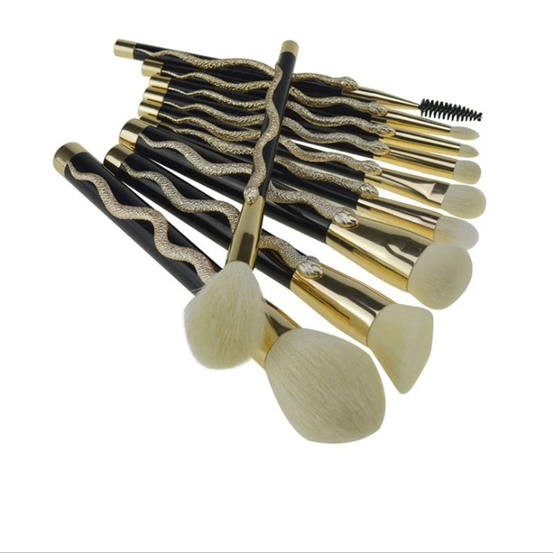 Snake Makeup Brushes Set