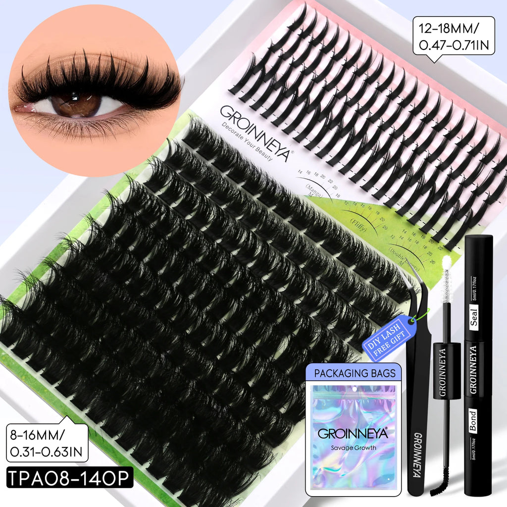 Layered DIY Full Kit Lash Clusters
