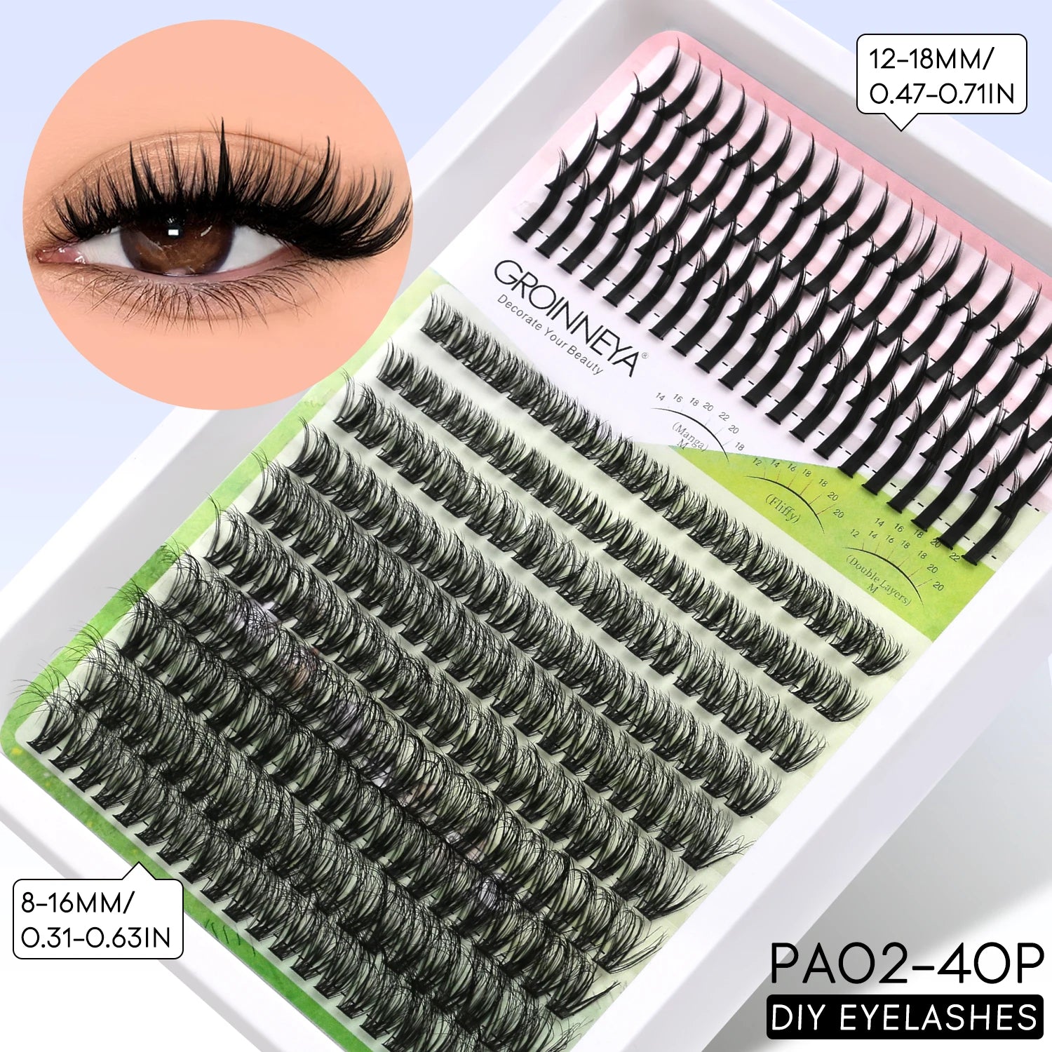 Layered DIY Full Kit Lash Clusters