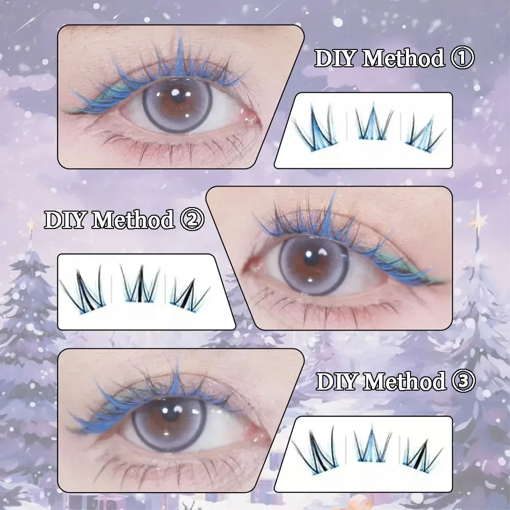 Self-Adhesive Colored Manga Lash Clusters