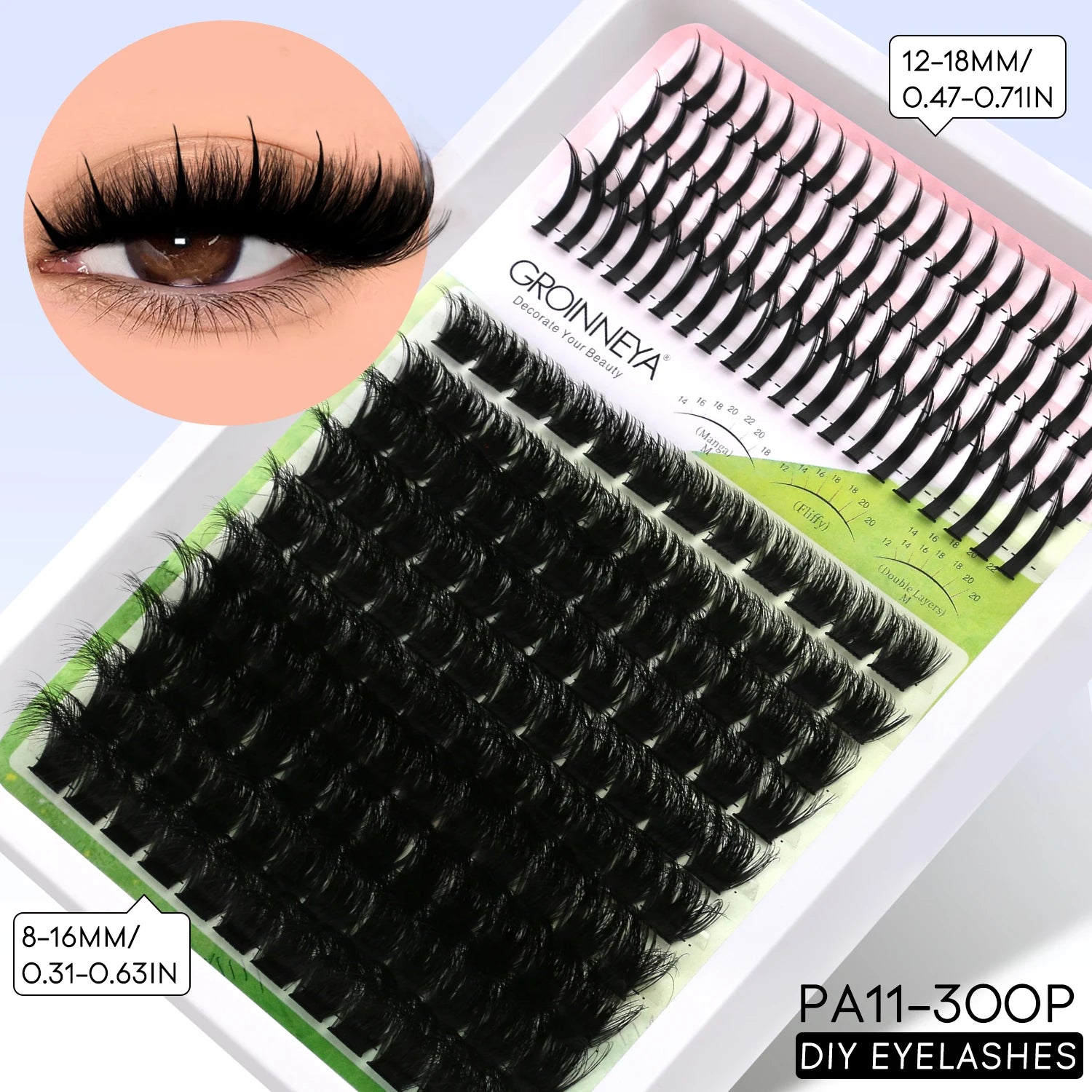 Layered DIY Full Kit Lash Clusters
