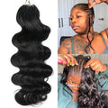 Miracle Knots Body Wave Pre Separated Knotless Crochet Human Hair Extensions Brazilian Feather Crochet Virgin Hair for Braids