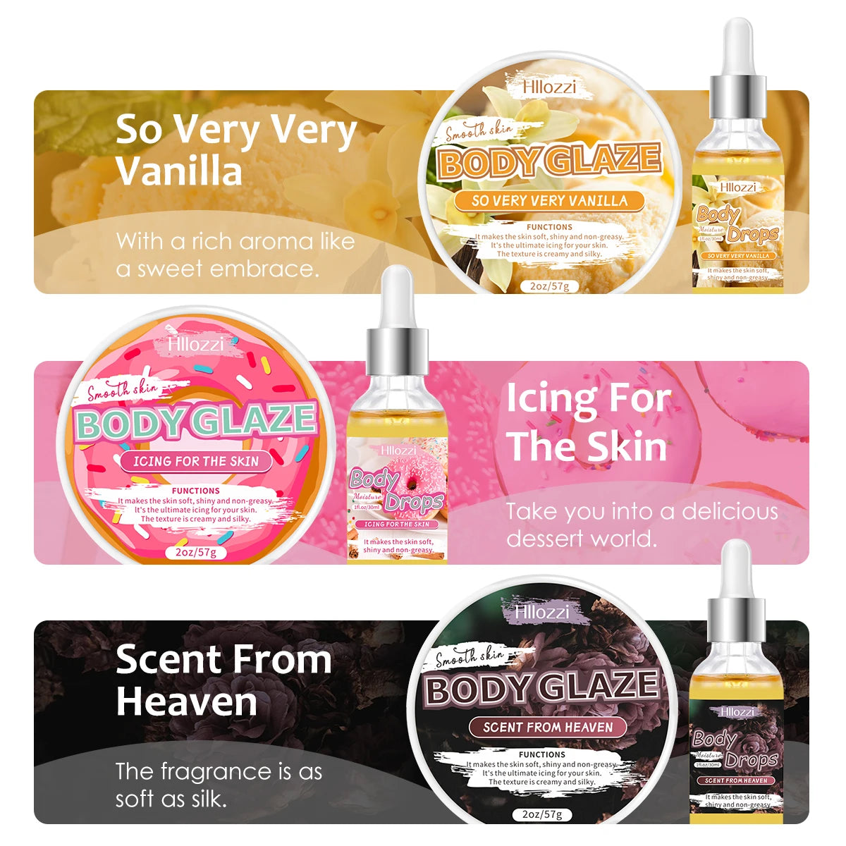 Body Glaze & Body Oil Set