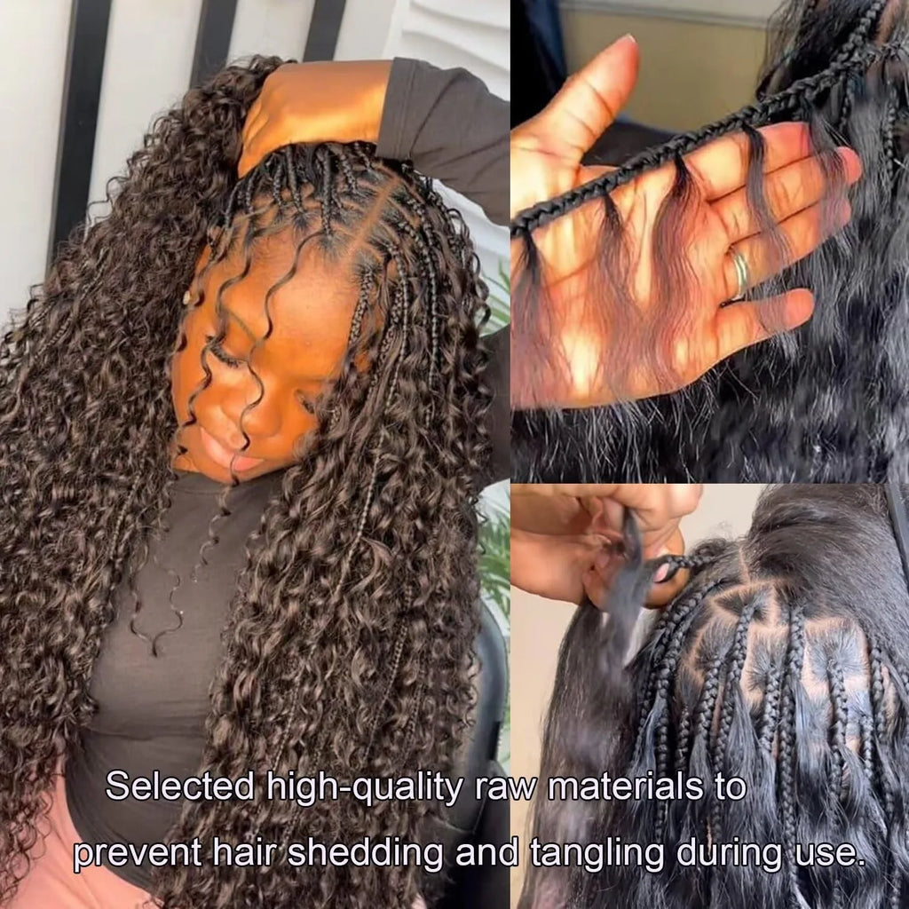 Knotless Pre Separated Human Hair Crochet Extensions Small Spirals Curly Virgin Feather Hair Bundles Pixie Curl Boho Twist Braid