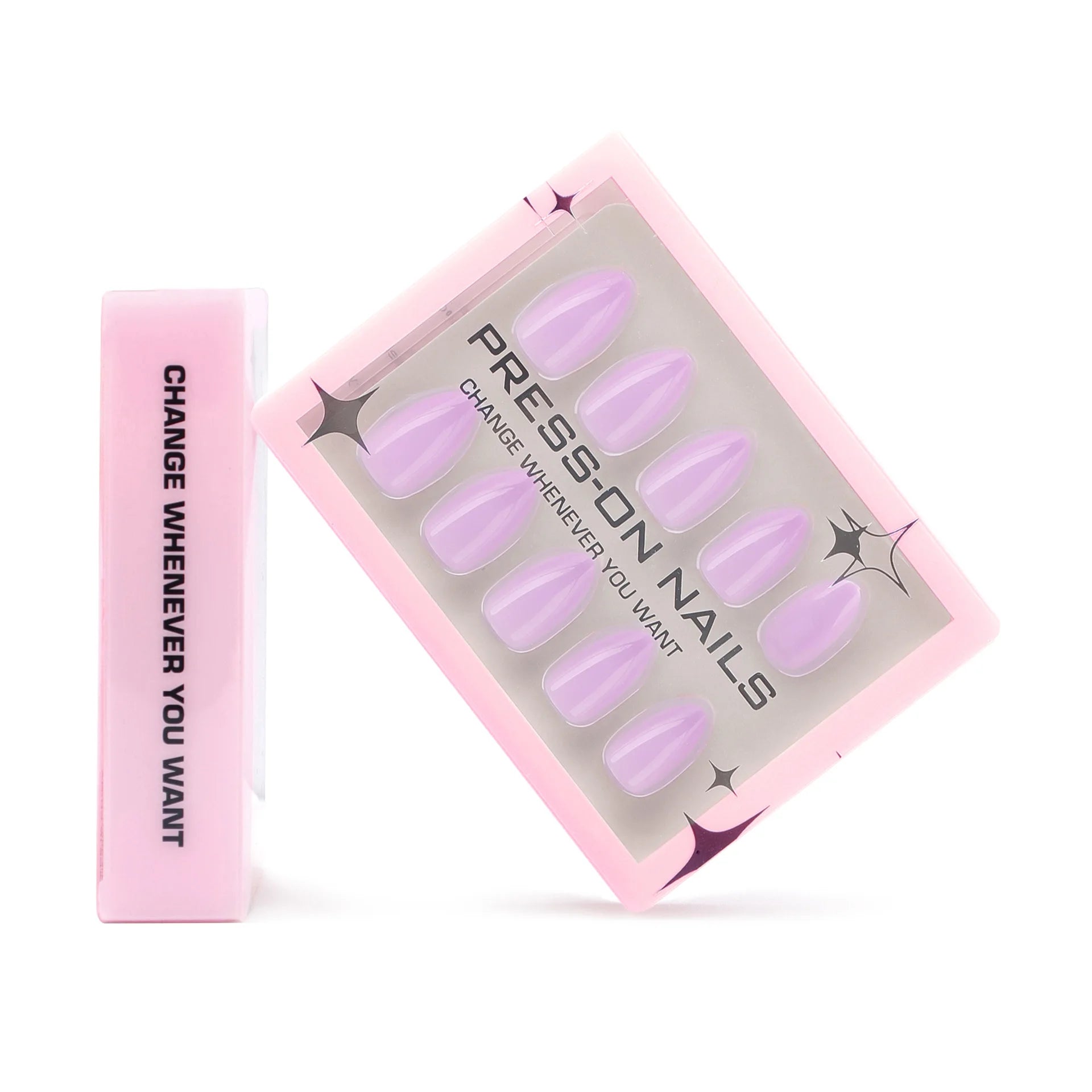 30PCS Solid Color Short Press On Nails