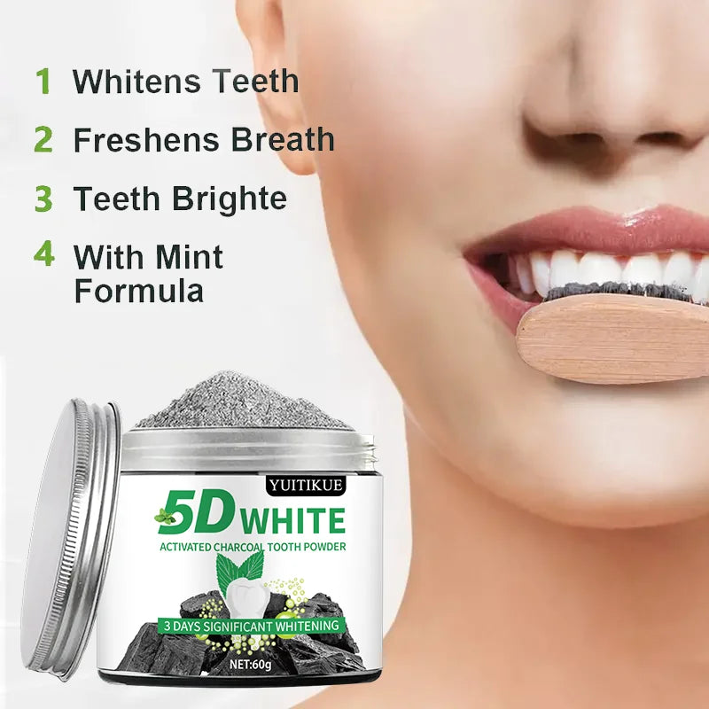 Bamboo Charcoal Teeth Whitening Powder