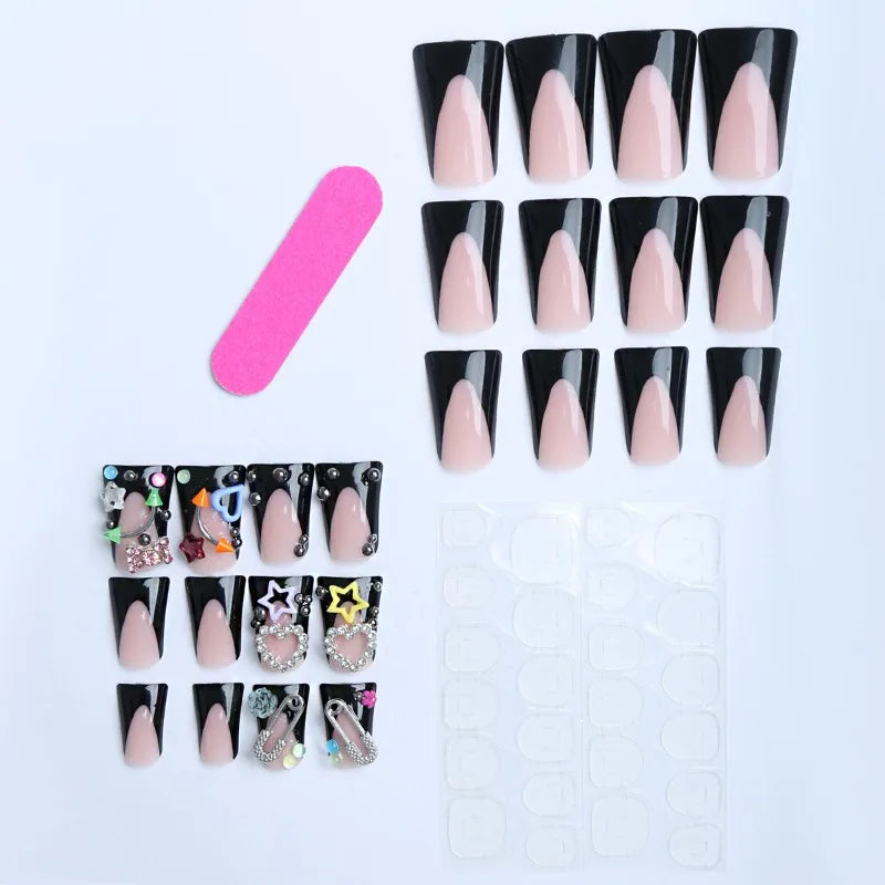 24PCS Duck Press on Nails