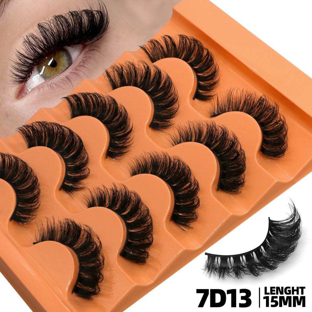 Assorted D Curl 8D Mink False Lashes