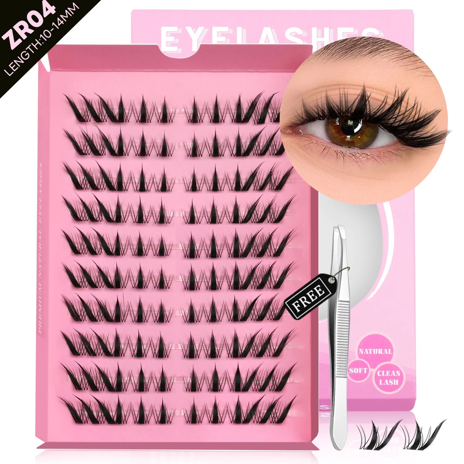 Cat Eye Lash Clusters