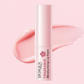 Bioaqua moisturizing lip balm packaging with cherry blossom design on a white background