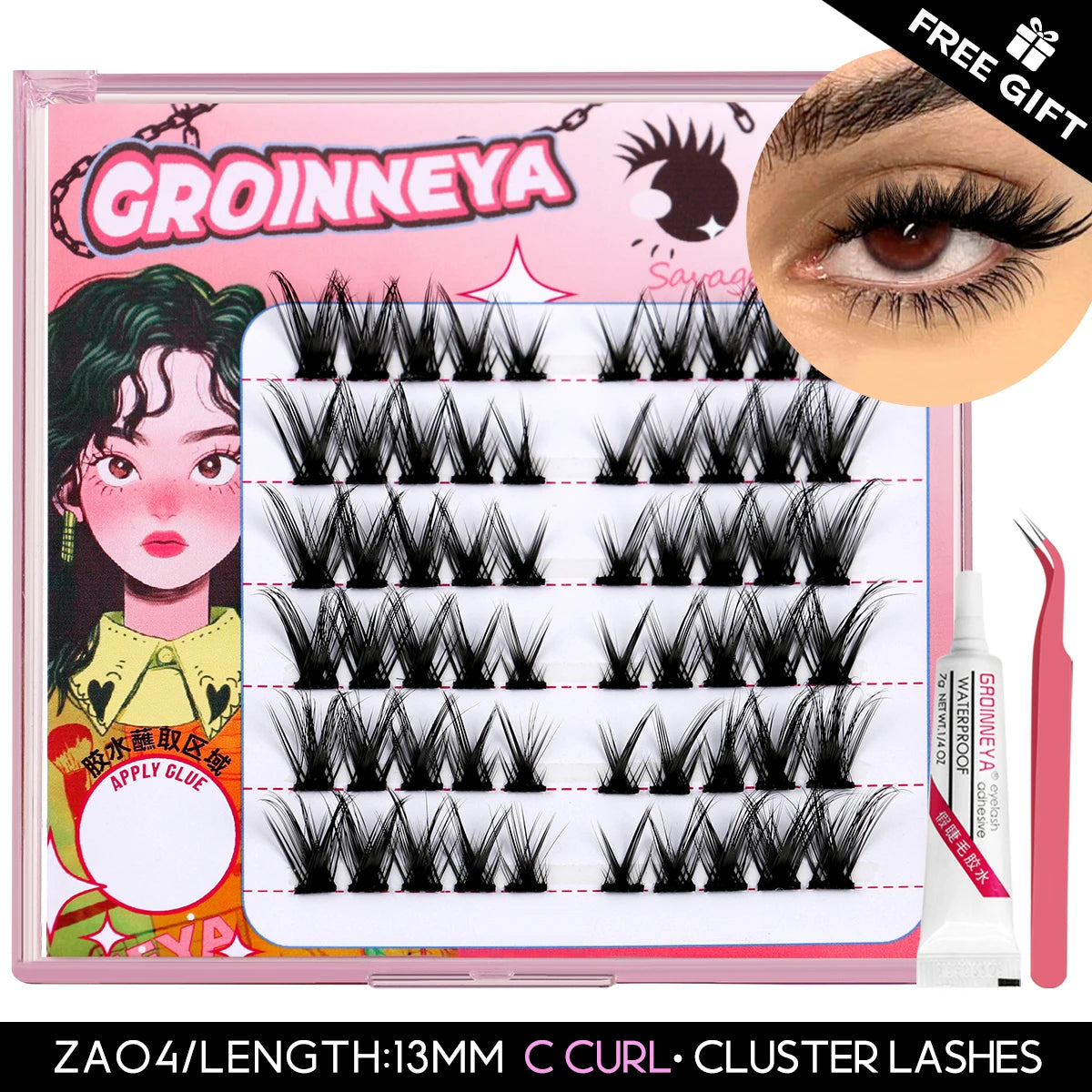 C Curl Assorted Lash Clusters Kit