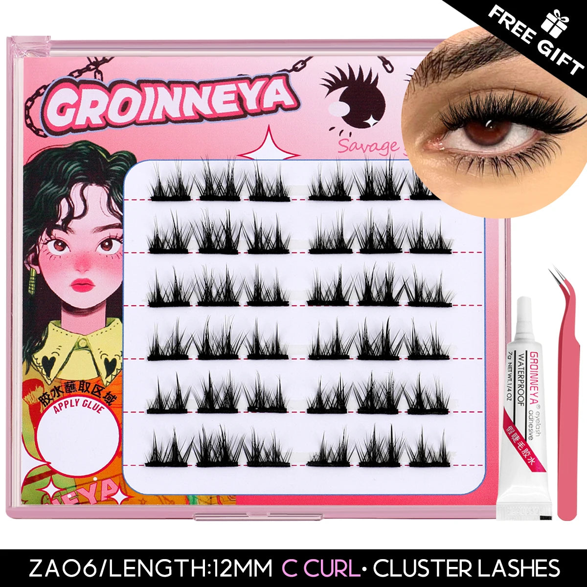 C Curl Assorted Lash Clusters Kit
