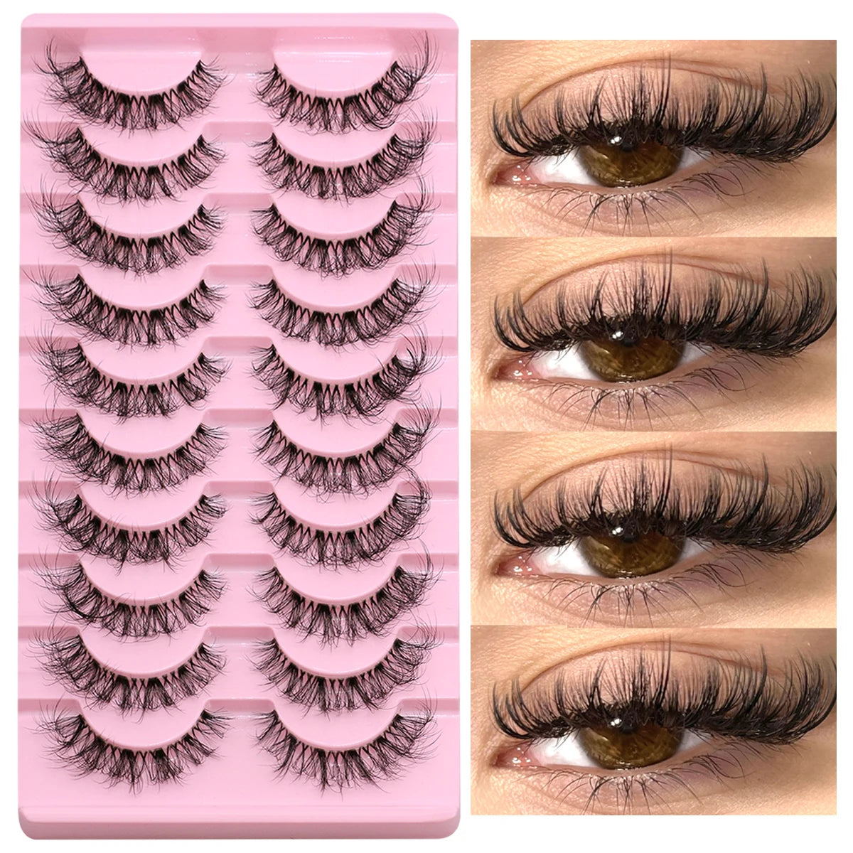 Natural Fluffy Mink False Lashes