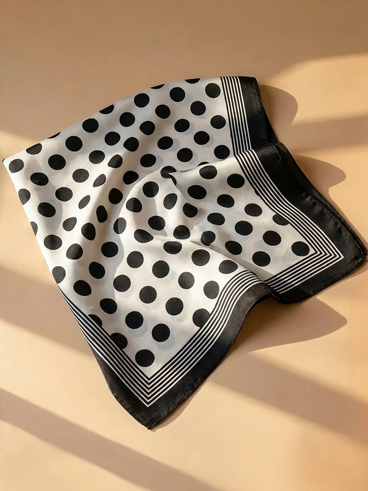 Polka Dot 70cm Square Scarf