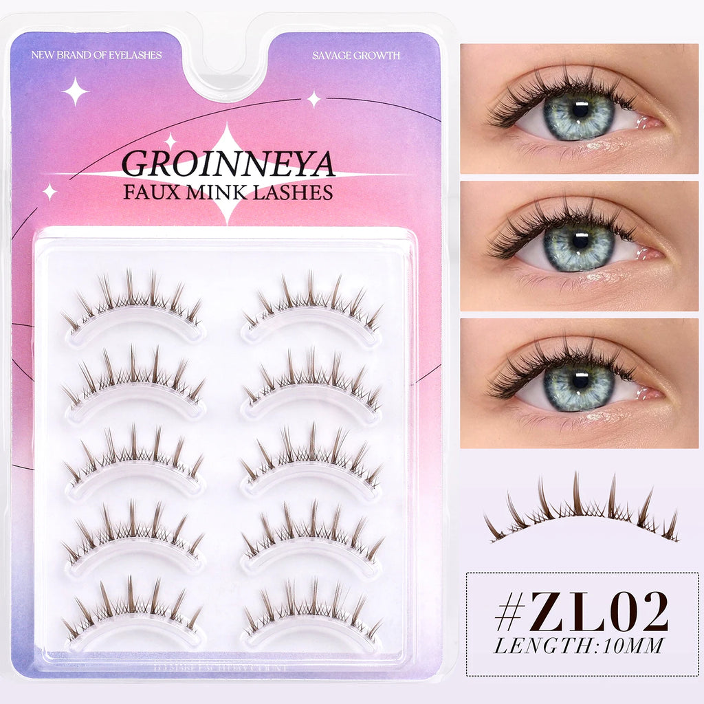 Assorted Brown False Mink Lashes