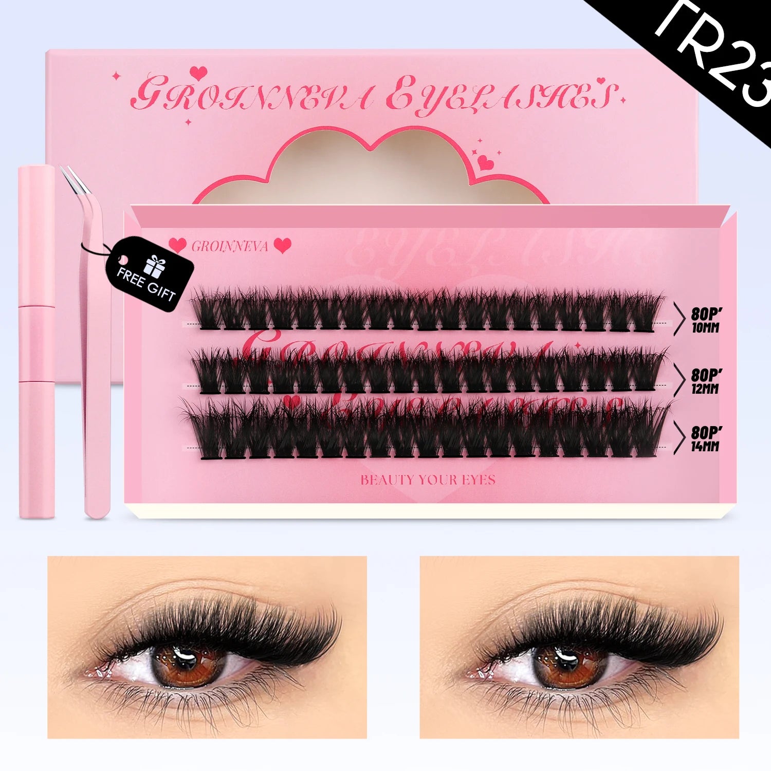DIY Lash Clusters Kit with Lash Bond and Seal