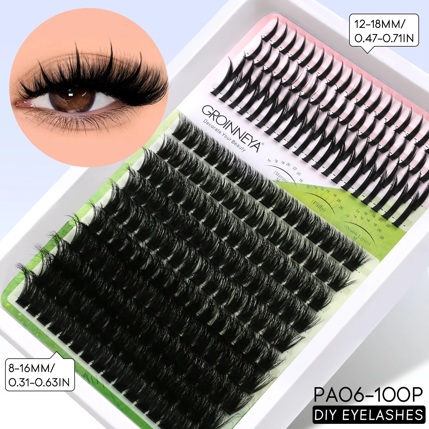 Layered DIY Full Kit Lash Clusters