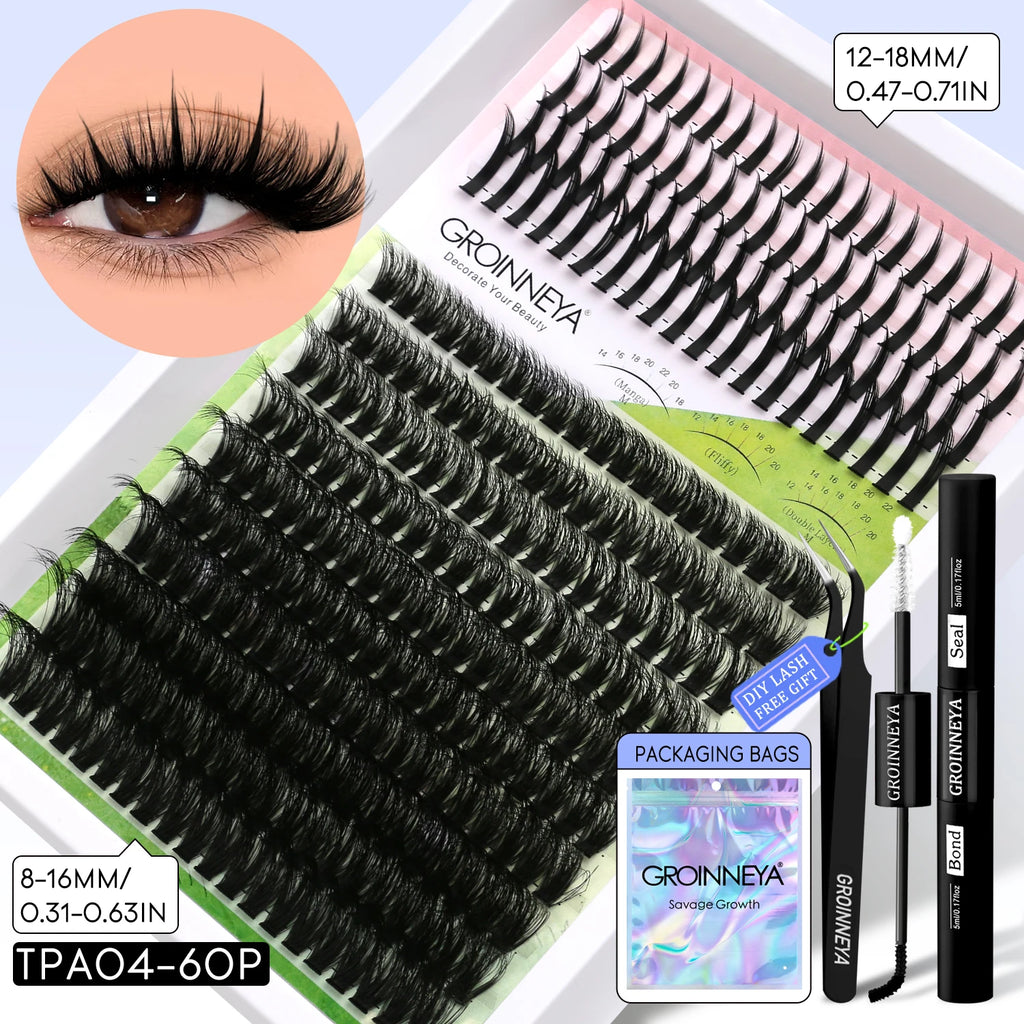 Layered DIY Full Kit Lash Clusters