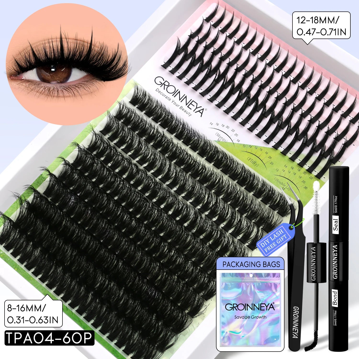 Layered DIY Full Kit Lash Clusters