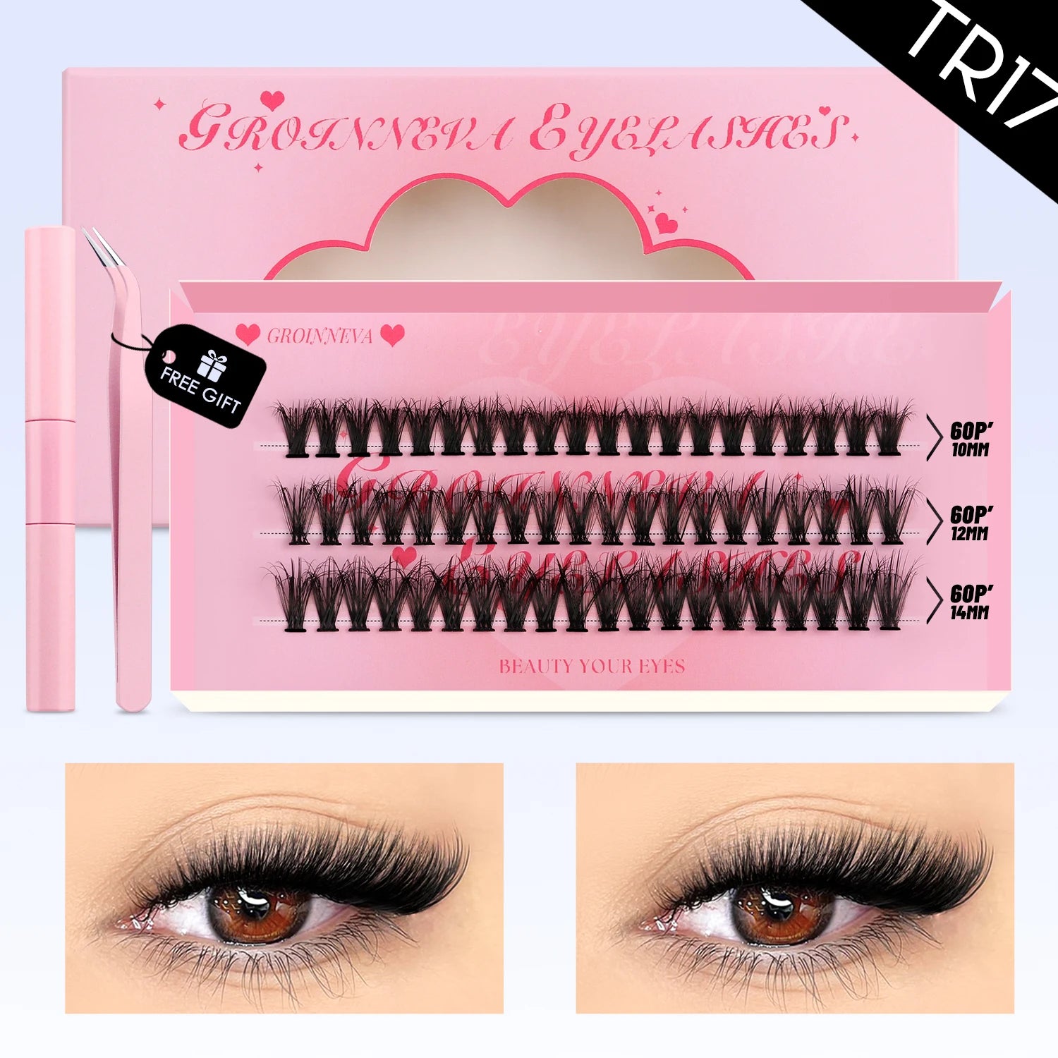DIY Lash Clusters Kit with Lash Bond and Seal