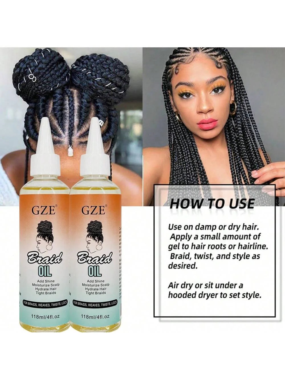 GZE Braid Oil with Coconut Oil