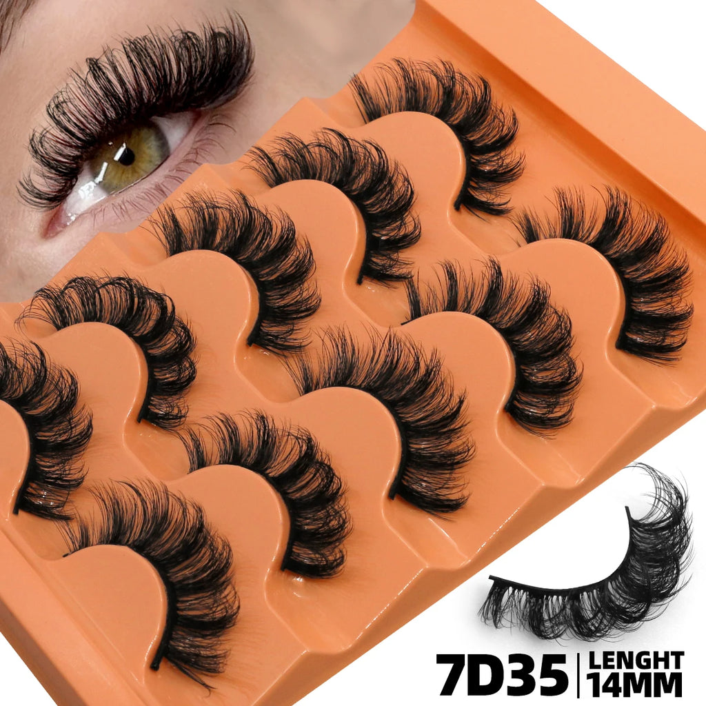Assorted D Curl 8D Mink False Lashes
