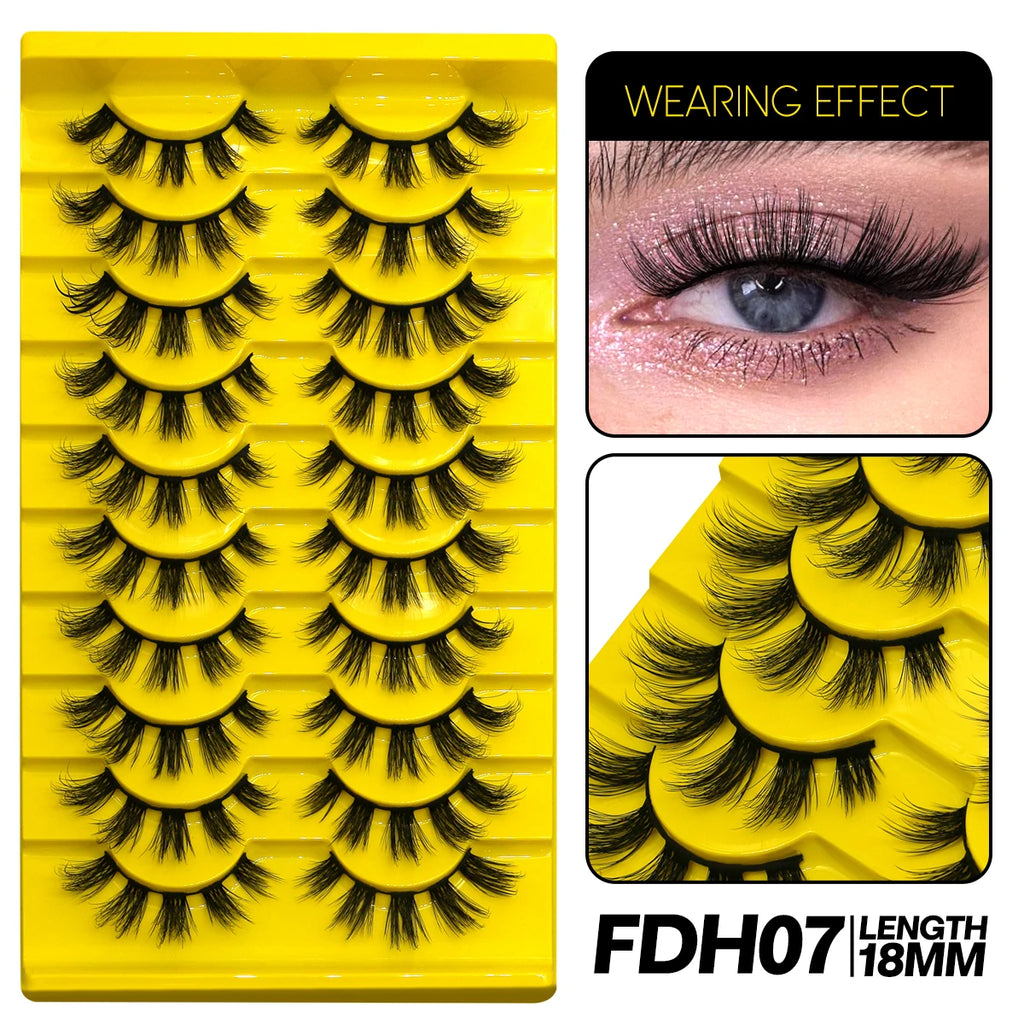9/10 Pairs Assorted Mink False Lashes