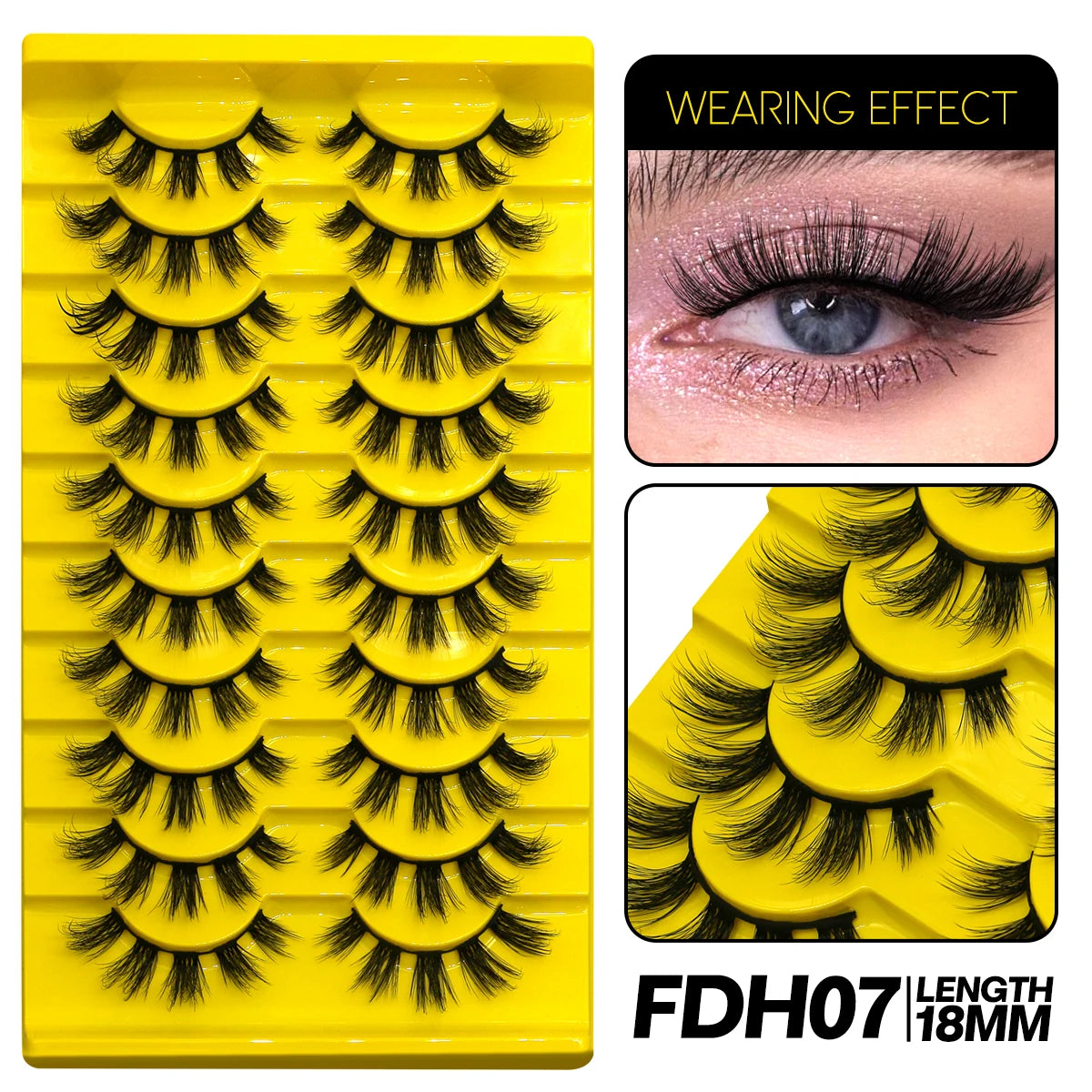 9/10 Pairs Assorted Mink False Lashes