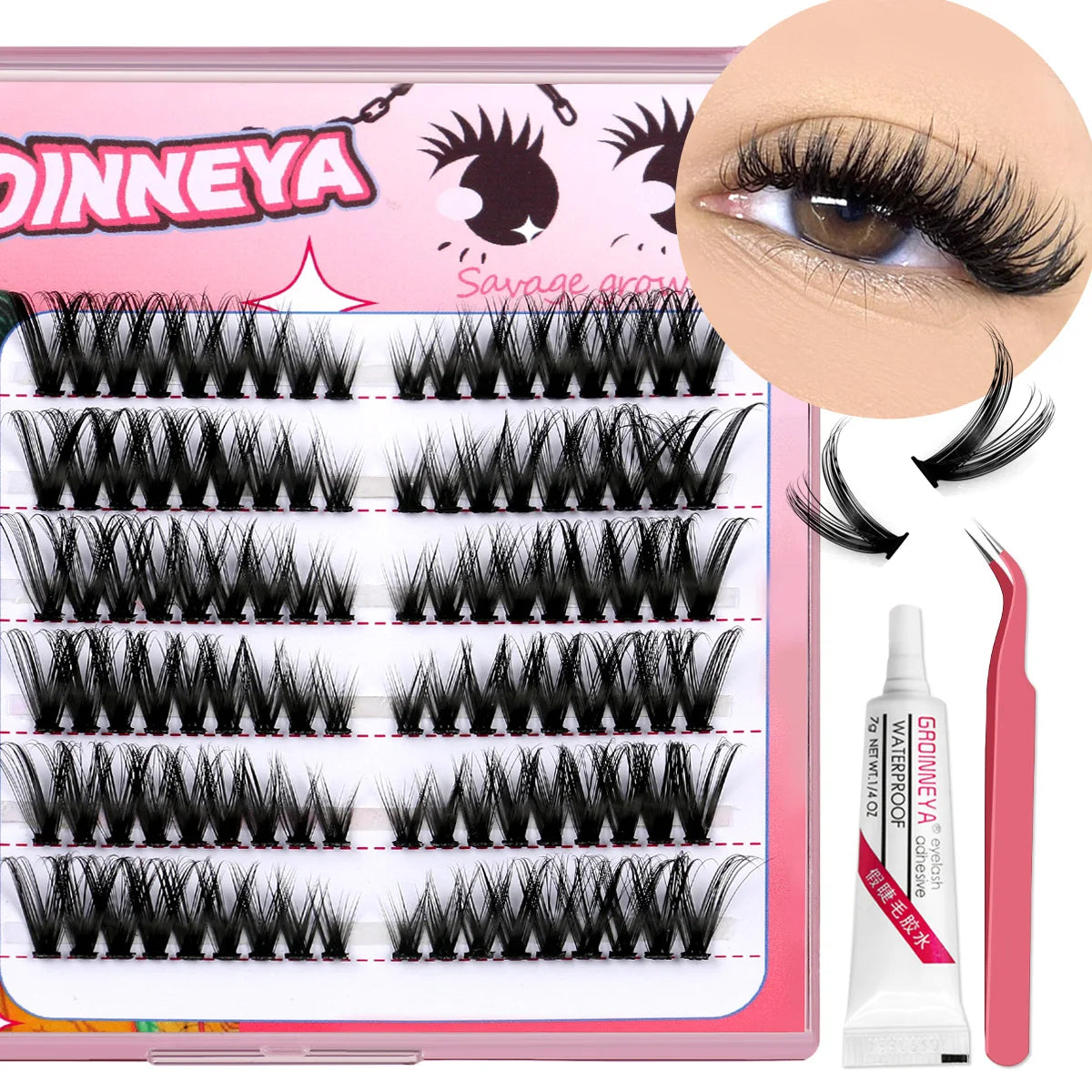 C Curl Assorted Lash Clusters Kit