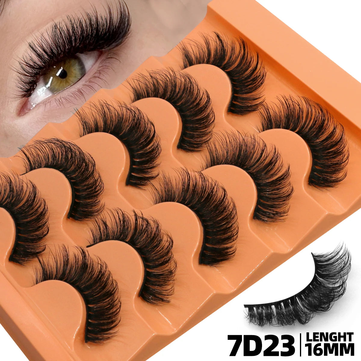Assorted D Curl 8D Mink False Lashes