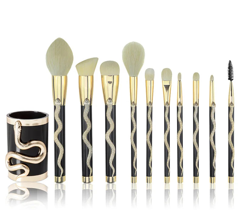 Snake Makeup Brushes Set