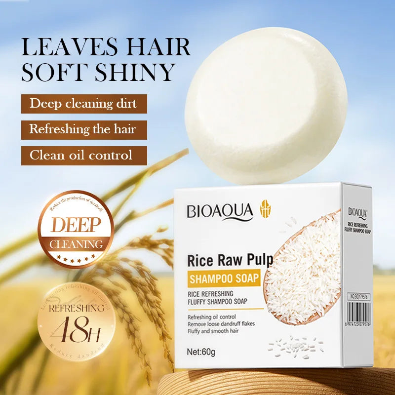 BIOAOUA Rice Pulp Shampoo Bar
