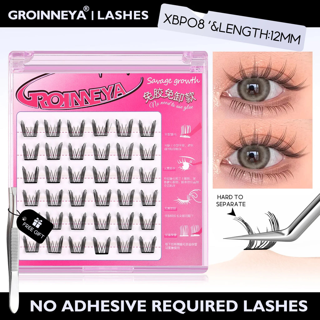 No Glue Assorted Manga Lash Clusters