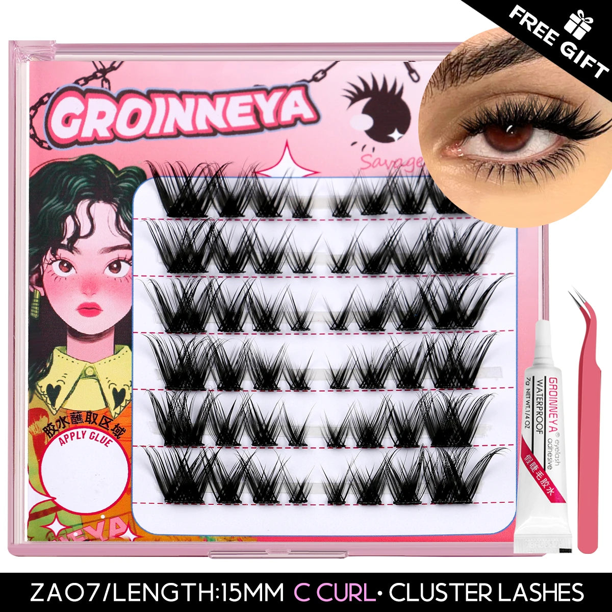 C Curl Assorted Lash Clusters Kit