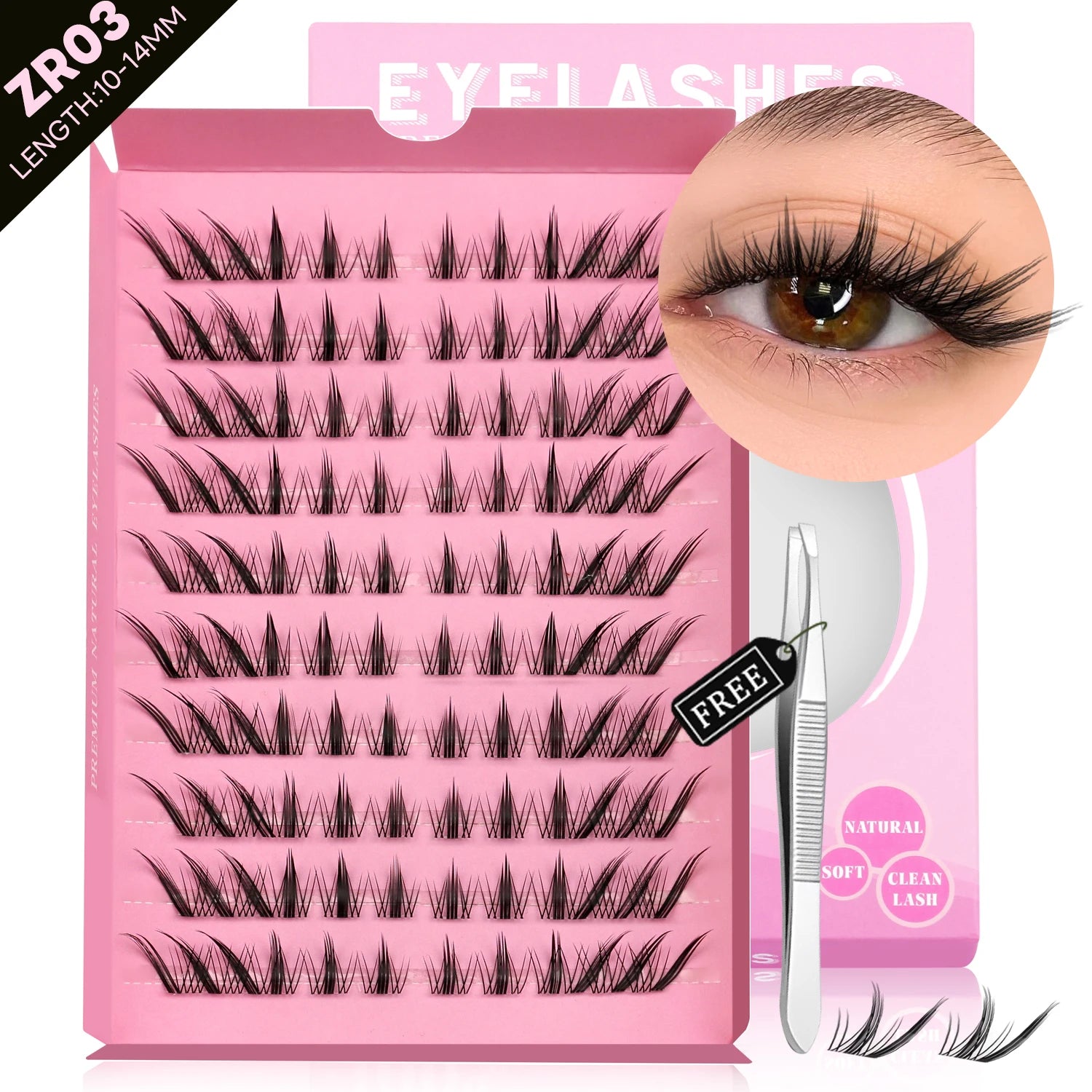 Cat Eye Lash Clusters