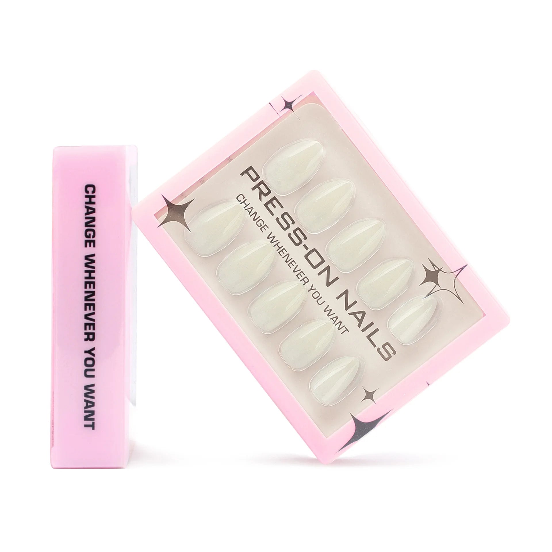 30PCS Solid Color Short Press On Nails
