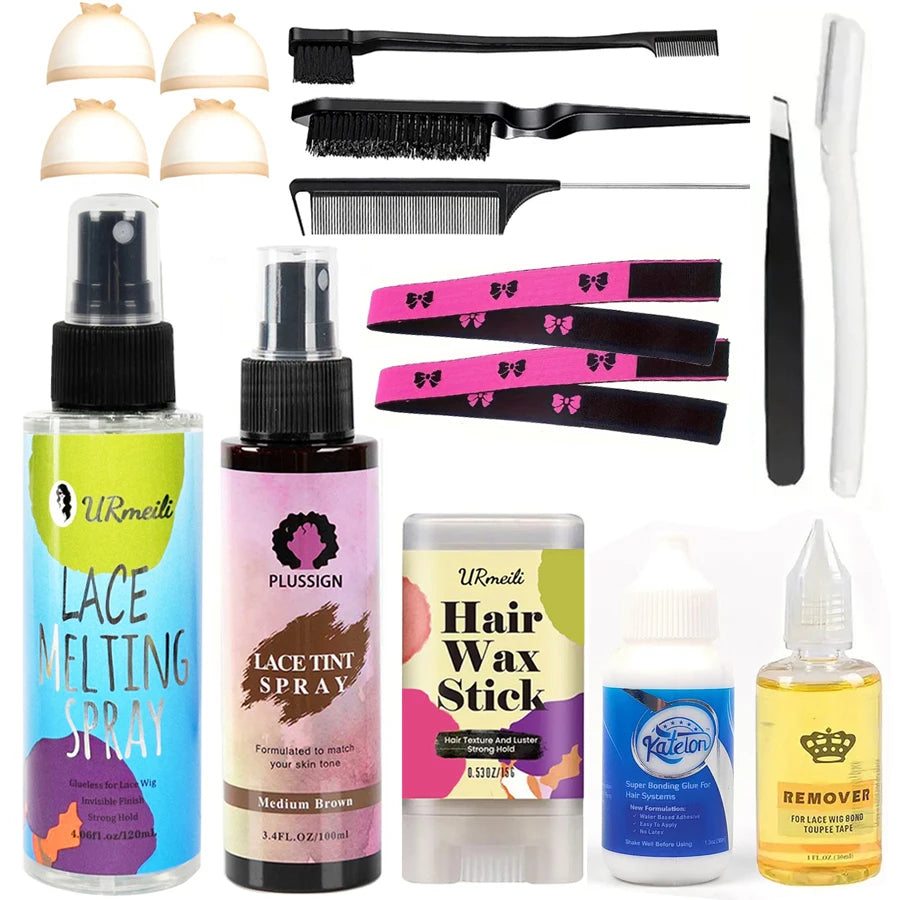 16Pcs Lace Wig Glue Kit