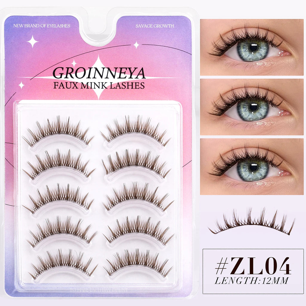 Assorted Brown False Mink Lashes