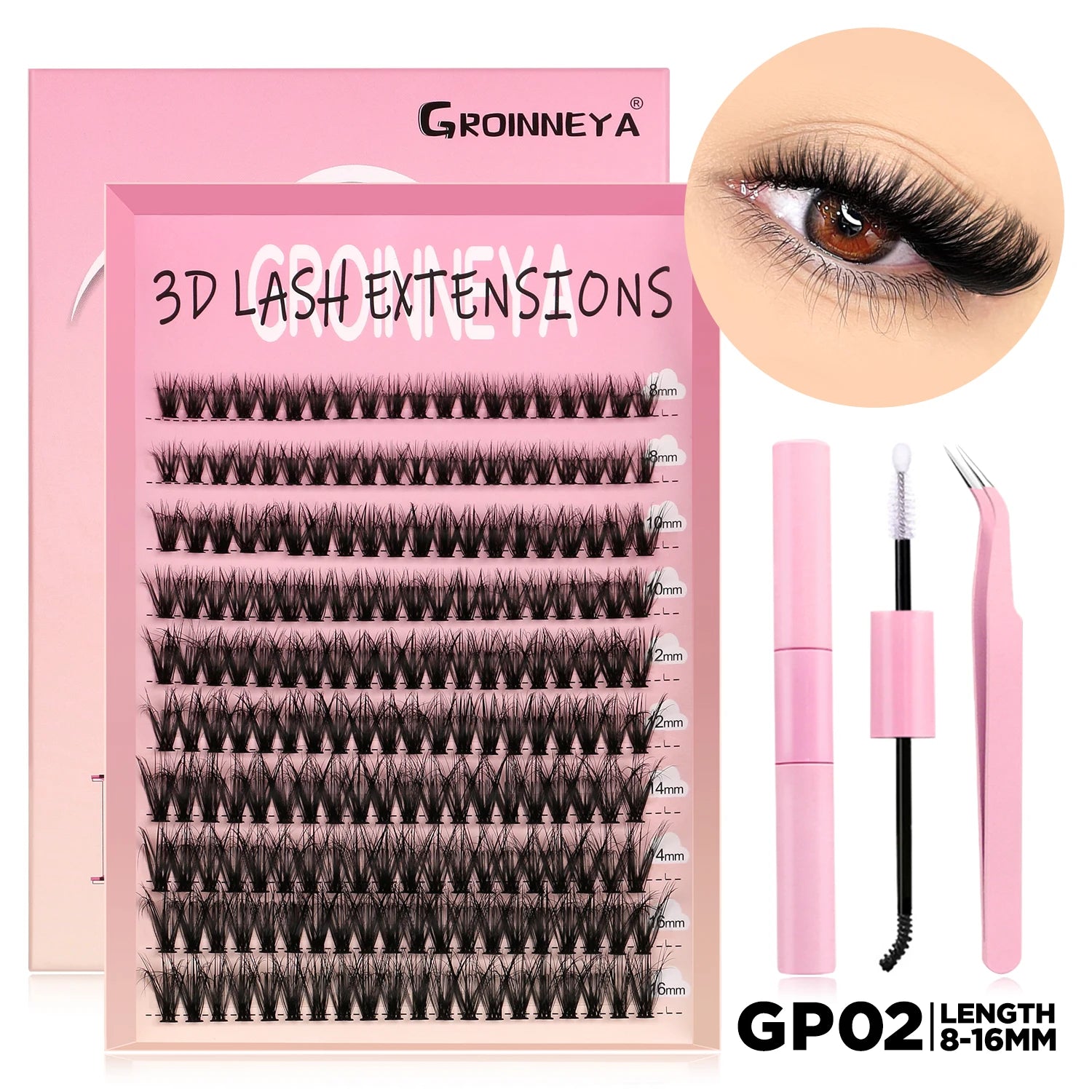 DIY Lash Clusters Kit with Lash Bond and Seal